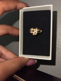 Gold nugget ring
