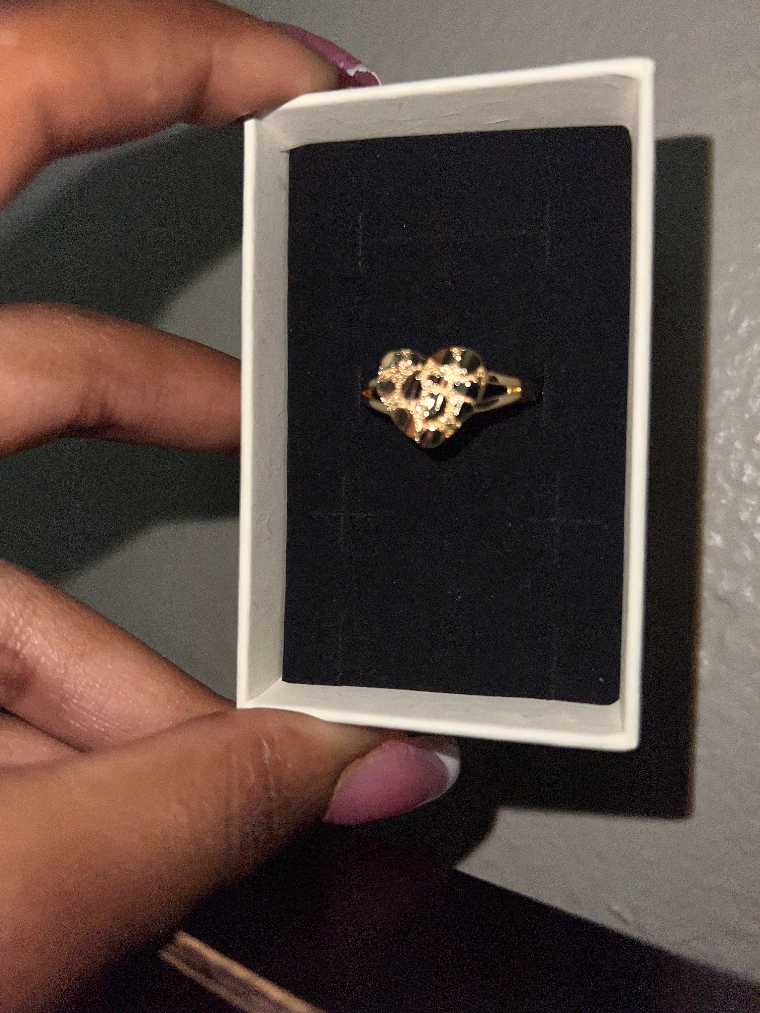 Gold nugget ring