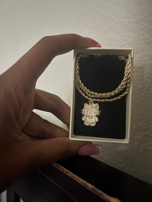Gold Hello kitty necklace